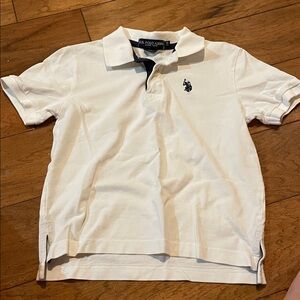 U.S. Polo Assn. White Polo Shirt with Navy Logo